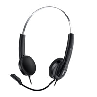 Genius HS-220U Ultra Lightweight Headset with Mic, USB Connection, Plug and Play, Adjustable Headband and microphone with In-line Volume Control, Black Genius HS-220U Ultra Lightweight Headset with Mic, USB Connection, Plug and Play, Adjustable Headband and microphone with In-line Volume Control, Black